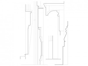 West double door mouldings mix of the campbell-whittlesey house.