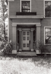 Exterior of Sweet House door featuring door casing with mouldings, door casing with panel molds and columns with mouldings