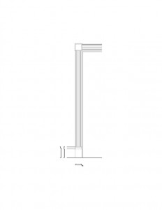 Line art of Skyes house featuring panel molds