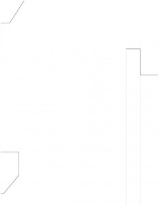 A couple line art drawings of Talcott House cornice mouldings